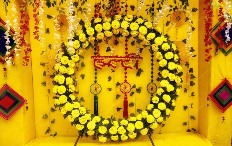 Haldi Decoration in Gurgaon for Elegant and Traditional Wedding Functions