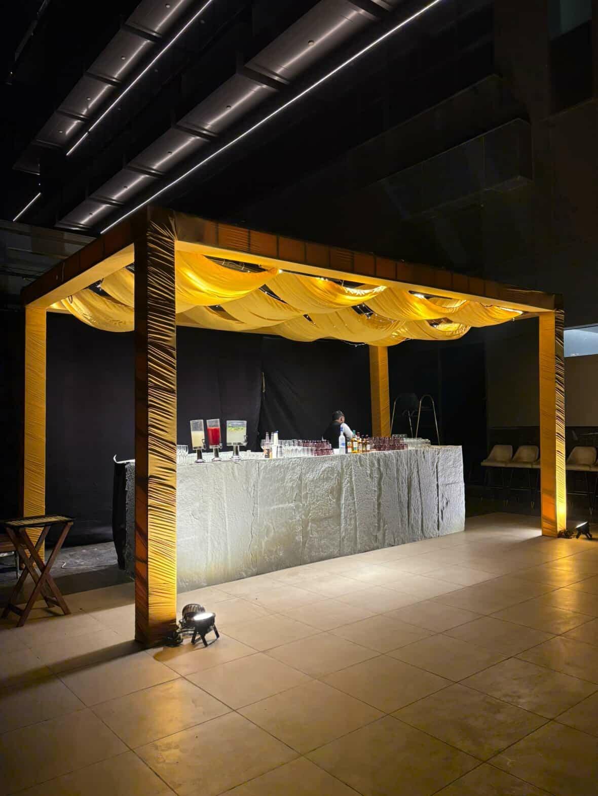 Artisanal Stage Illumination & Velvet Drapery #03