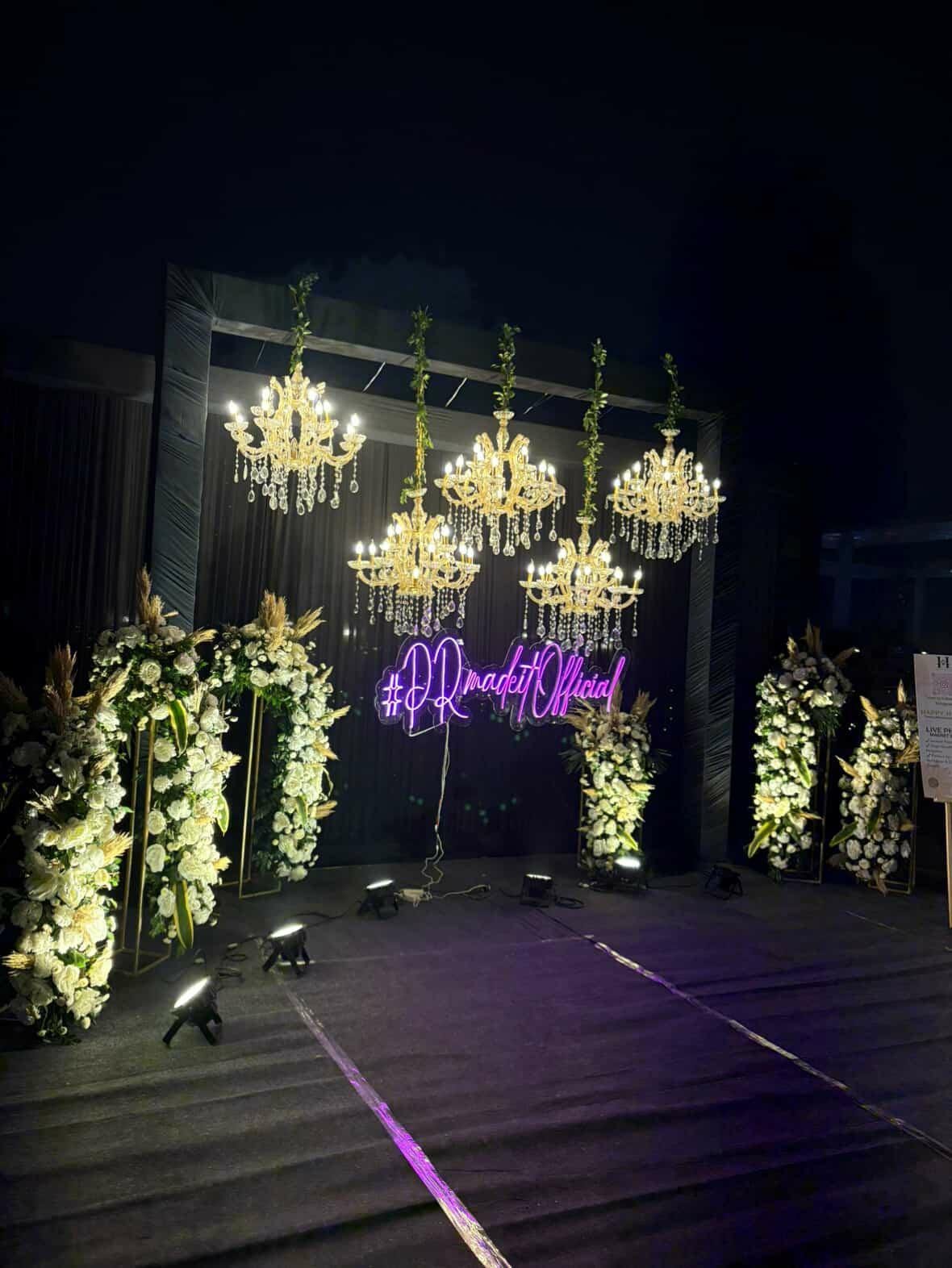 Artisanal Stage Illumination & Velvet Drapery #06