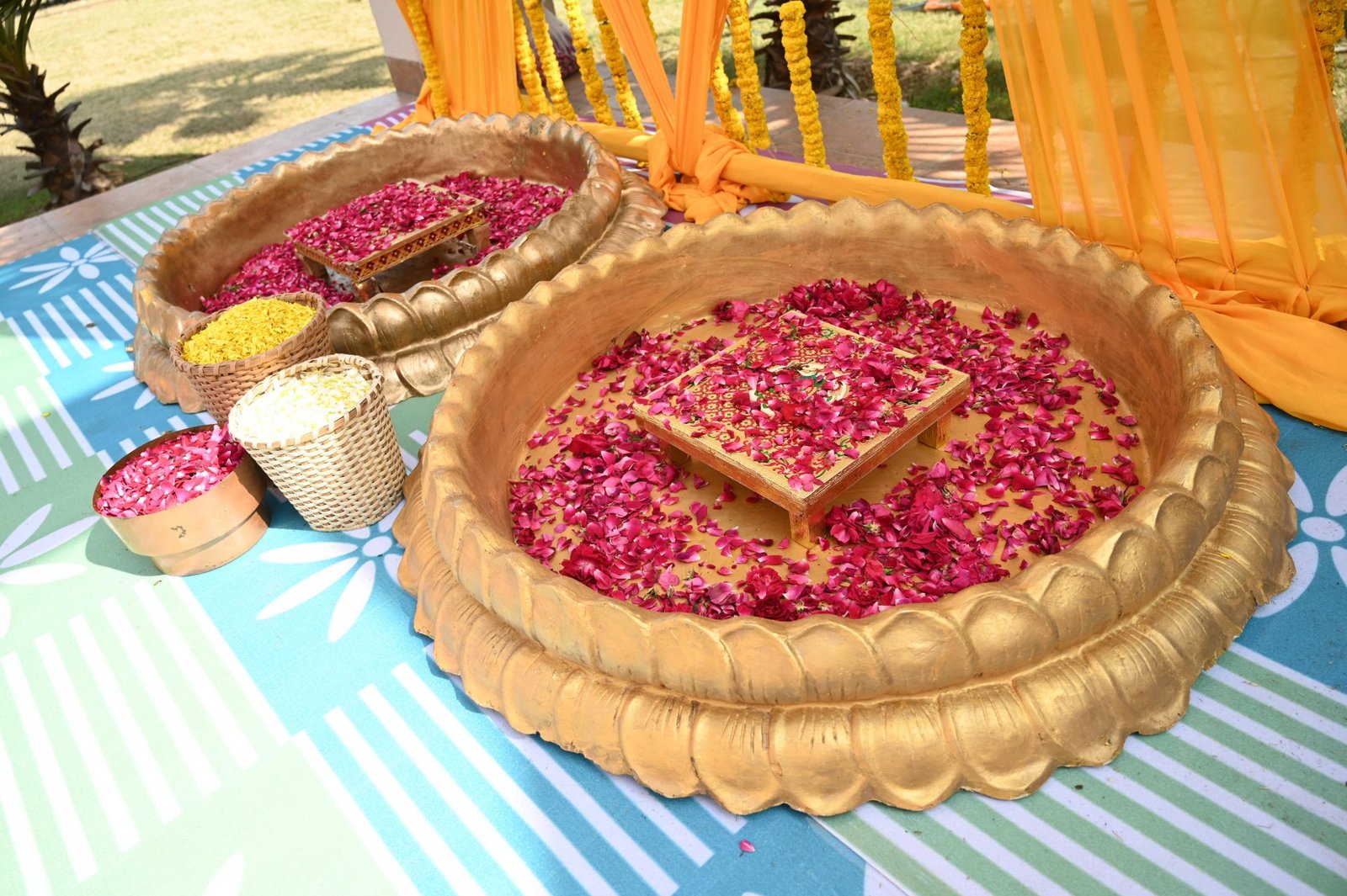 Traditional Floral Haldi Celebration Delhi NCR #03